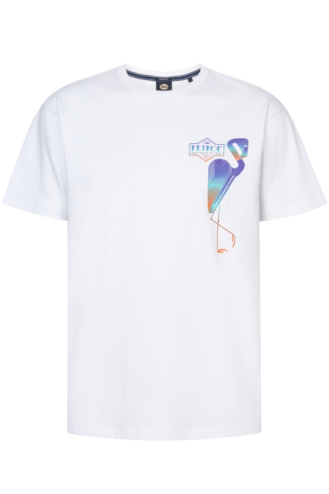 T SHIRT MET OPDRUK M 1050 TSR648 0000 Bright White